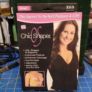 Chic Shaper XS/S (32-34) Posture Enhancing Nude Bra New in Box